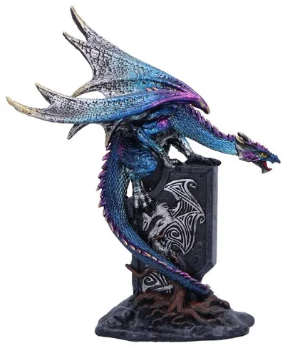 Statuetă Nemesis Now Gothic: Dragons - Draconic Dragon on Sigil, 17.5 cm