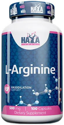 L-Arginine, 500 mg, 100 capsule, Haya Labs