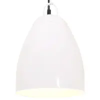 Gossi lampa suspendata industriala, 25 w, alb, 32 cm, e27, rotund