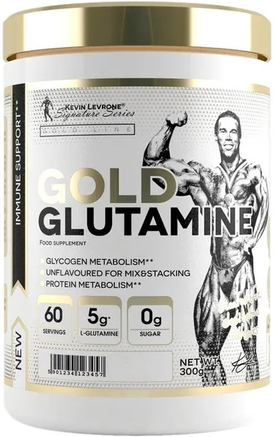 Gold Line Gold Glutamine, fără gust, 300 g, Kevin Levrone