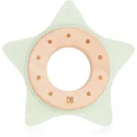 Kikkaboo Silicone and Wood Teether Star jucărie pentru dentiție Mint 1 buc