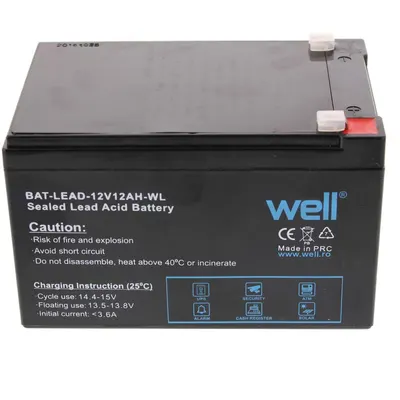 Acumulator plumb acid Well BAT-12V10A , 12V, 10 Ah