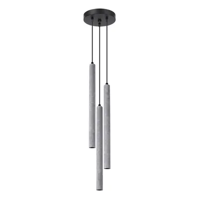 Lustră gri din beton ø 19,5 cm Fideus – Sollux