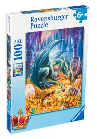 Puzzle Ravensburger din 100 XXL de piese - Dragon's Treasure