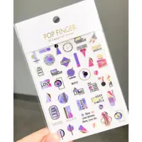 Abtibilduri unghii Marquise, STICKER124, Mov/Roz