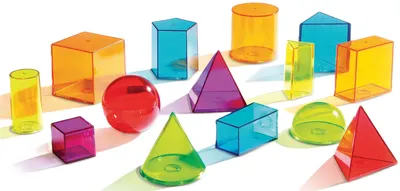 Forme geometrice transparente Learning Resources - 14 buc