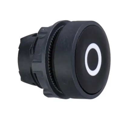 Cap Buton Incastrat Negru Ø22 cu Revenire O