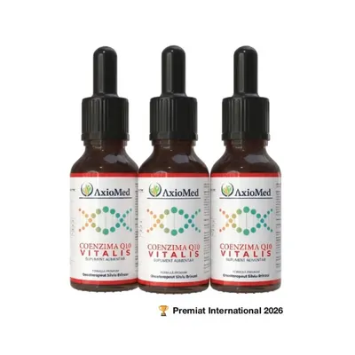 AxioMed Coenzima Q10 Vitalis – supliment alimentar sub forma de picaturi cu coenzima Q10 – 150 ml