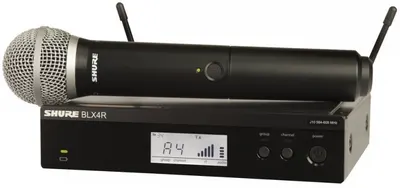 Sistem de microfon wireless Shure - BLX24RE/PG58-K14, negru
