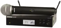 Sistem de microfon wireless Shure - BLX24RE/PG58-K14, negru