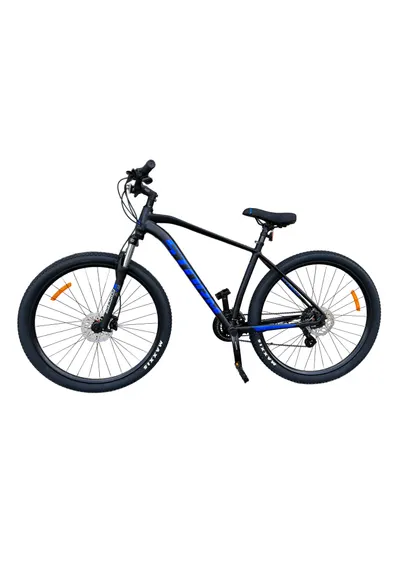 Bicicleta MTB Storm Shark Man 3.0, 29 Inch, Cadru 19, Frane Hidraulice, Negru Mat Albastru