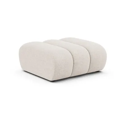 Taburet crem cu tapițerie din chenille Lupine – Micadoni