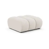 Taburet crem cu tapițerie din chenille Lupine – Micadoni