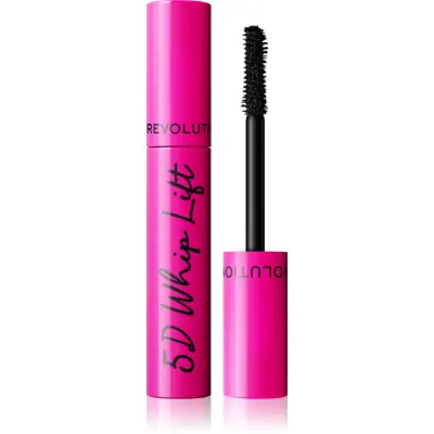 Revolution 5D Lash Whip Lift mascara pentru gene lungi și dese culoare Black 12 ml