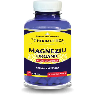 Magneziu Organic cu B Complex 120cps