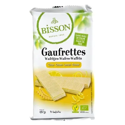 Napolitane BIO cu Lamaie, 190 g, Bisson