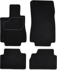 Covor podea MAMMOOTH Velours, 4 buc., fata spate, set, culoare neagra, potrivit MERCEDES S (W220) 10.98-08.05, Saloon