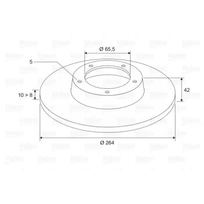 Disc frana VALEO 186593