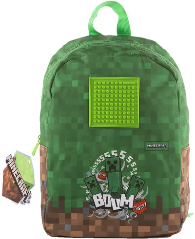 Ghiozdan pentru grădinită Pixie Crew - Minecraft, verde