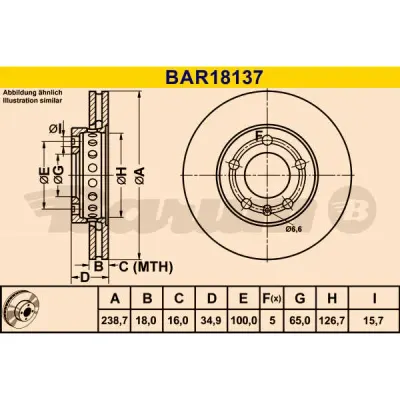 Disc frana BARUM BAR18137
