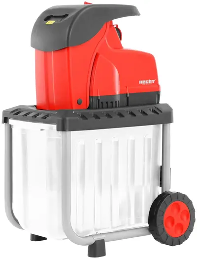 Tocătoare electrică de crengi cu coș Hecht - 6284XL, 2800W, 60l, 45 mm