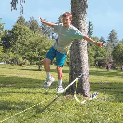Slackline clasic Hape cu clichet metalic 15 m