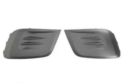 Grila bara fata stanga/dreapta potrivit CITROEN BERLINGO; PEUGEOT PARTNER 2015-2018 - 2 buc. set, neagra