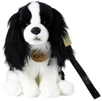 Jucărie de pluș Rappa Eco Friends - Câine Cavalier King Charles Spaniel, 27 cm