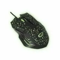 Mouse Optic Gaming Esperanza Galaxy EGM212, 1.2m, USB-C (Negru/Verde)