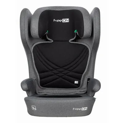 Scaun auto, FreeON, Olymp, I-Size, Cu sistem isofix, Pliabil, 100-150 cm, 4-12 ani, Conform cu standardul european de securitate ECE R129, Grey
