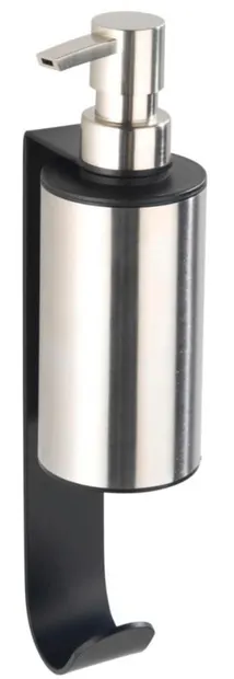 Dozator de săpun lichid cu agățător Wenko - Telde, 200 ml, 6,5 x 26 x 10 cm