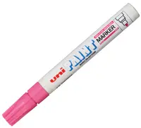 Marker permanent Uniball pe baza de ulei – Roz