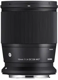 Obiectiv Sigma - 16mm, f/1.4 DC DN Contemporary, Canon RF-Mount
