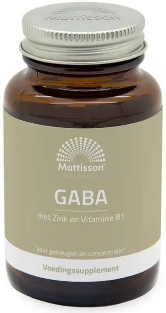 GABA with Zinc & Vitamin B1, 60 tablete, Mattisson Healthstyle