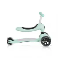 Trotineta 2in1 cu scaunel, transformabila in vehicul fara pedale,inaltime ghidon reglabila pe 3 nivele de inaltime si roti cu lumini LED Byox Skiddy Blue