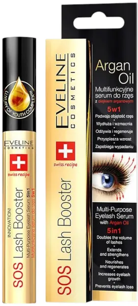 Eveline Ser de gene 5 în 1 SOS Lash Booster, 10 ml