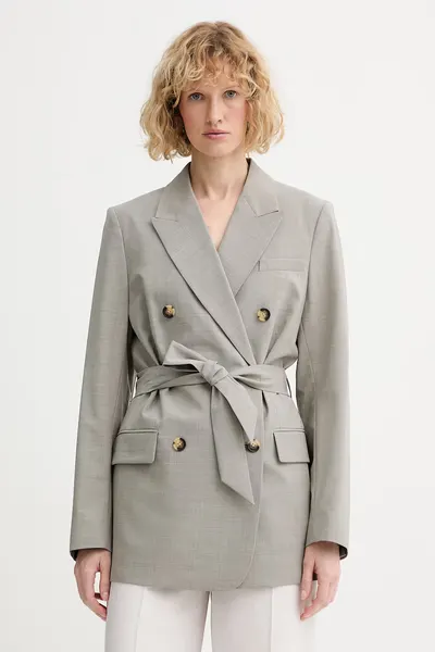 Rag & Bone sacou cu două rânduri de nasturi pentru femei, cu lână Virginia
