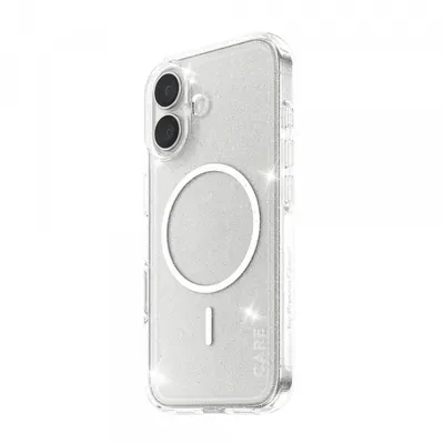Husa MagSafe pentru Apple iPhone 17, PanzerGlass, Care Urban Explorer Star Lit, Transparenta Alba