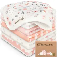 Set de șervețele pentru bebeluși KeaBabies - Din bumbac organic, 6 bucăți
