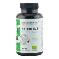 Spirulina ecologica 400mg, 300 tablete, Republica Bio