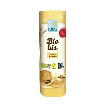 Biscuiti din grau cu vanilie Bourbon bio 320g Pural