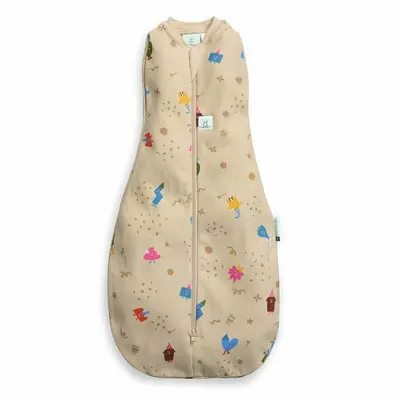 Sistem de infasat si sac de dormit, ErgoPouch, 2 in 1, 3-6 luni, 6-8 kg, TOG 1, Bumbac organic, Fermoar bidirectional, Transformabil, Lavabil la masina, Certificat non-toxic, Premiat in Australia, Multicolor