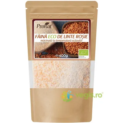 Faina din Linte Rosie Ecologica/Bio 400g