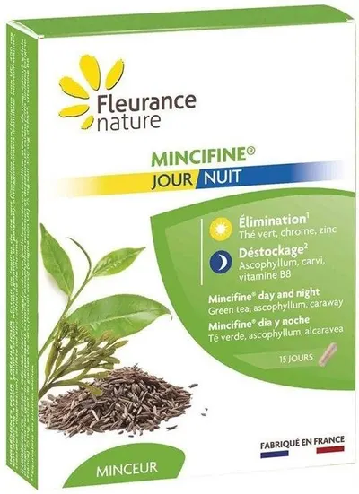 Mincifine Formulă pentru slăbit Zi și Noapte, 30 capsule, Fleurance Nature