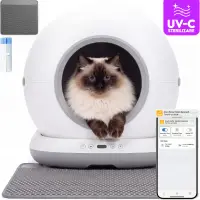 Litiera Automata iHunt Smart Cat Litter V6, Wi-Fi, Senzori, Aplicatie Smart