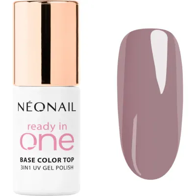 NEONAIL Ready In One 3in1 UV Gel Polish lac de unghii sub forma de gel cu pulbere de diamante culoare 08 One Mauve 7.2 ml