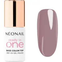 NEONAIL Ready In One 3in1 UV Gel Polish lac de unghii sub forma de gel cu pulbere de diamante culoare 08 One Mauve 7.2 ml