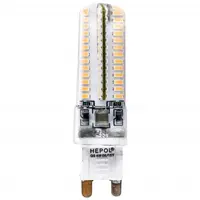 Bec LED HEPOL, silicon, forma bulb, G9, 4W, 25000 ore, lumina calda
