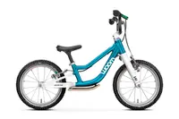 Bicicleta copii Woom 1 Go Plus cu roti 14" albastru Metallic Blue
