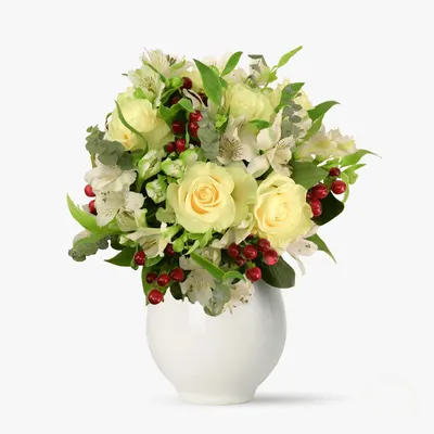 Buchet cu flori albe